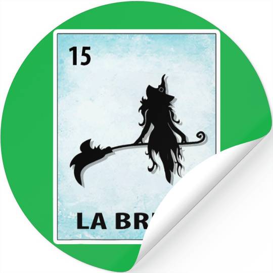 La Bruja Mexican Witch Cards Halloween Stickers