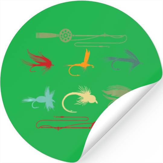 Trout Fly Fishing Nature Outdoor Fisherman Funny Stickers