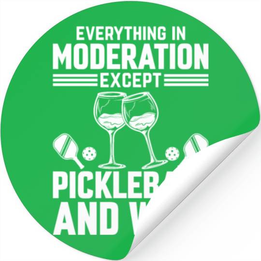 Pickleball Player - Pickleball Tennis Paddleball P Stickers