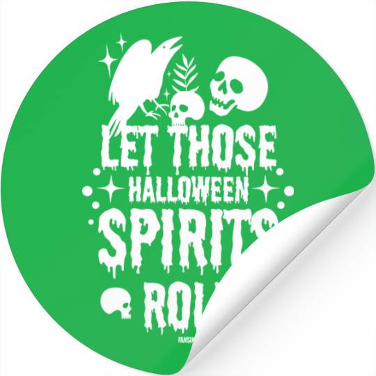 White Halloween costume Stickers
