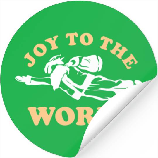 Joy To The World Santa Merry Christmas Holiday Stickers