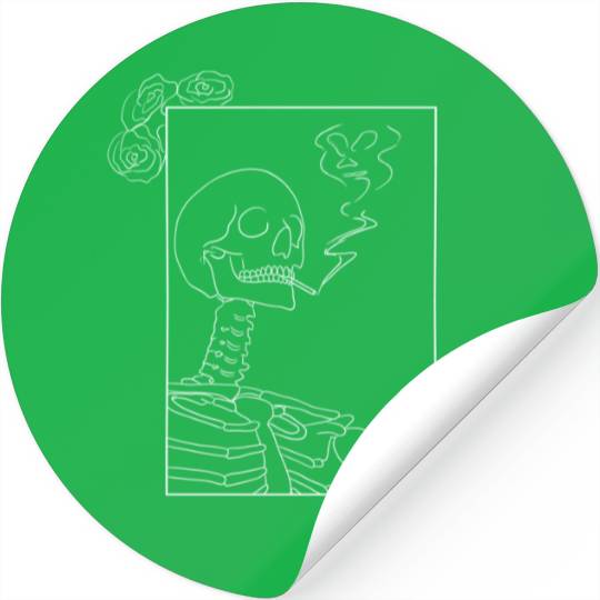 Death with zigarette Stickers