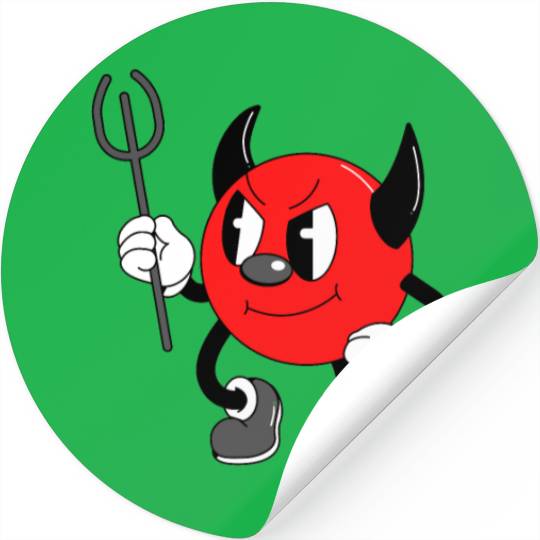 little devil Halloween black Stickers