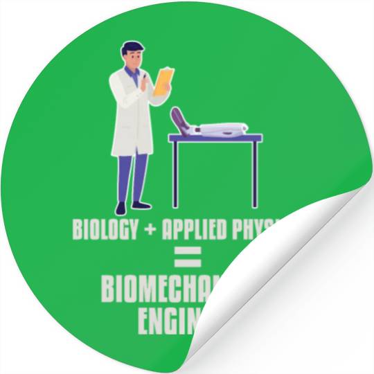 Physics Physicist Biomechanical Engineer Stickers
