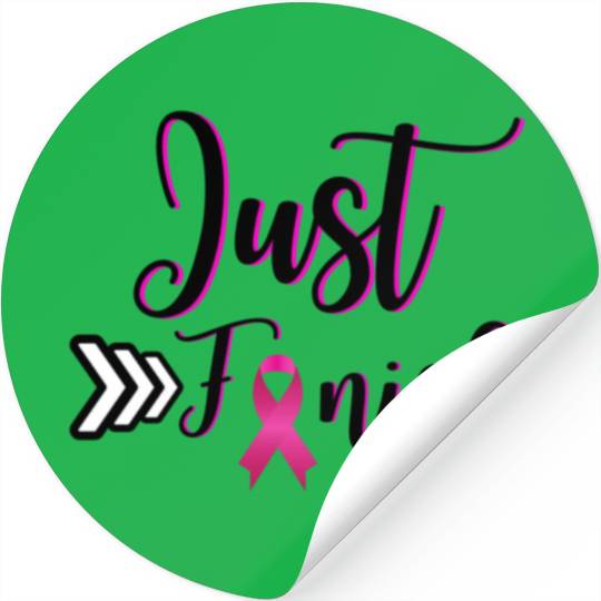 Just Finish-Pink for the Cure Stickers