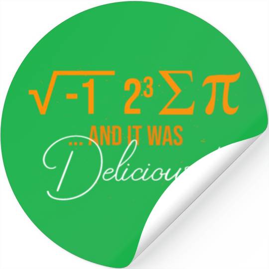 Hilarious Pies Calculations Computation Math Stickers