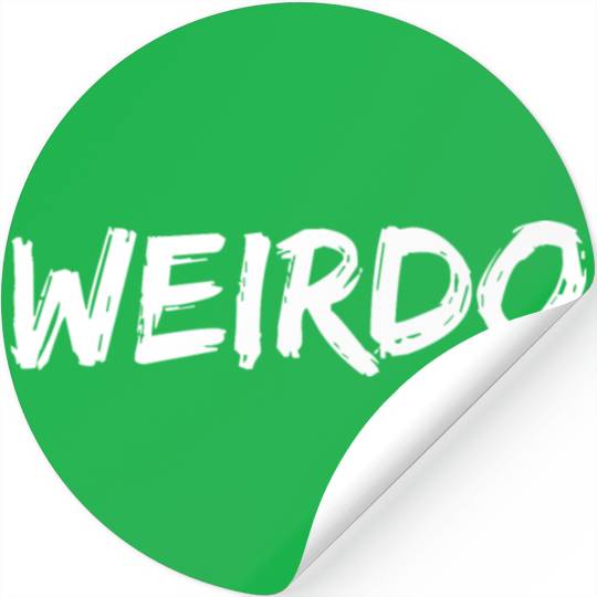 Weirdo Emo Funny Goth Heavy Metal Kawaii Weird Stickers