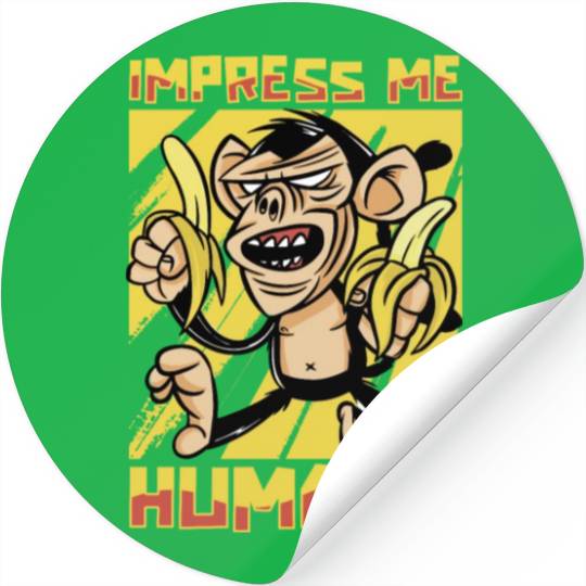 Monkey Banana Stickers