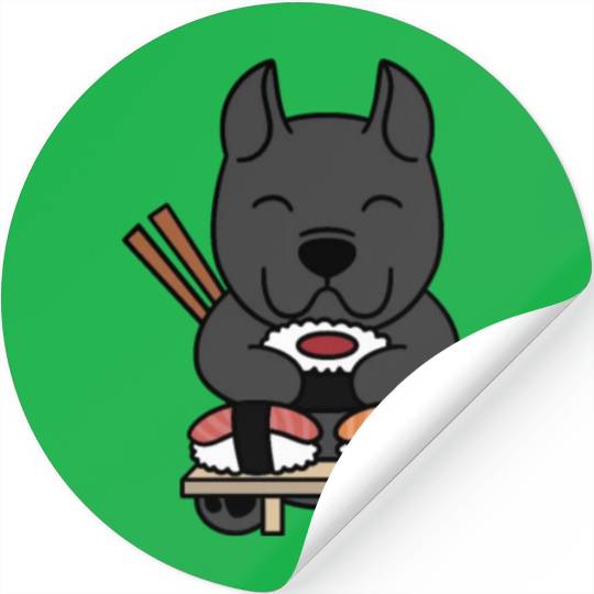 Sushi Lover Cane Corso Stickers