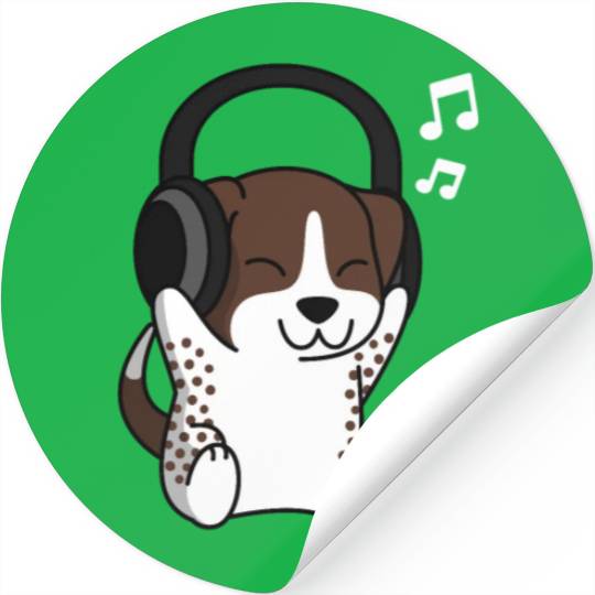 Music Lover German Shorthaired Pointer Stickers