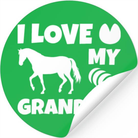 I Love My Grandpet Horse Stickers