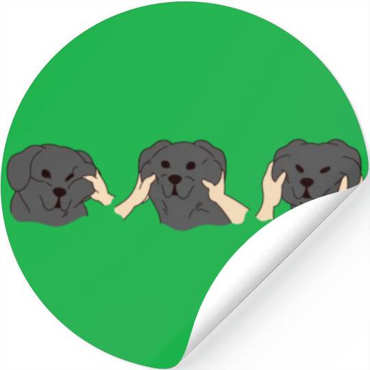 Chubby Cheeks Great Dane Stickers