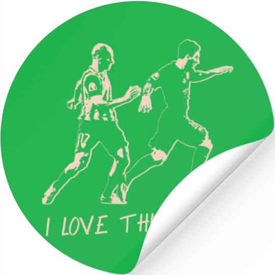 Football Saying I Love This Game Barcelona Legend Stickers