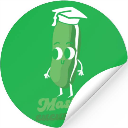 Master Cucumber Vegetarian Vegetable Veggies Vegan Stickers
