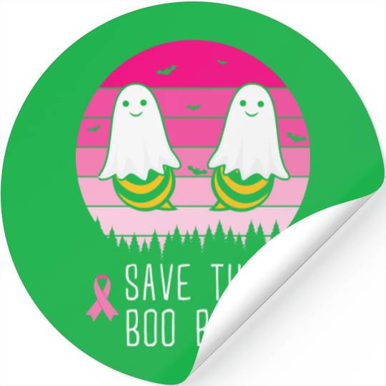 Save the Boo Bees Breast Cancer Awareness Stickers