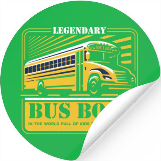 Funny For Bus Driver Back To School Boss Bus Drive Stickers