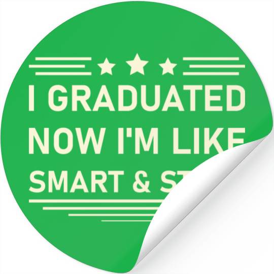 Funny College High School Graduation Gift Senior Stickers