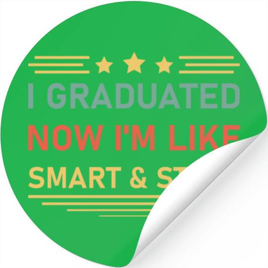 Funny College High School Graduation Gift Senior Stickers