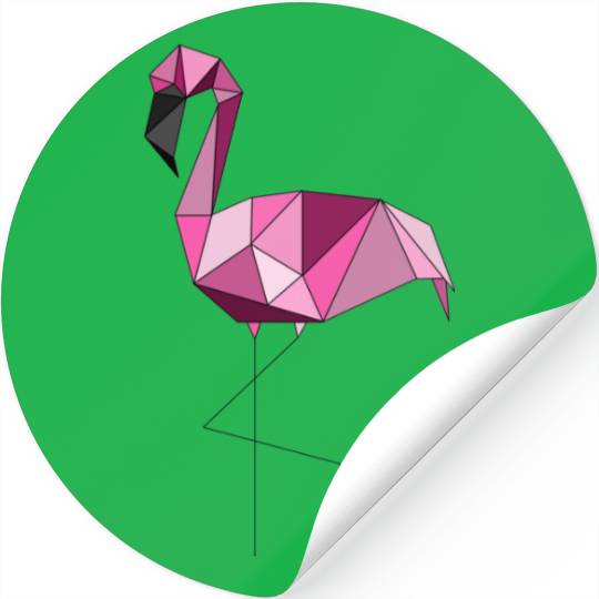 Flamingo geometrisch Stickers