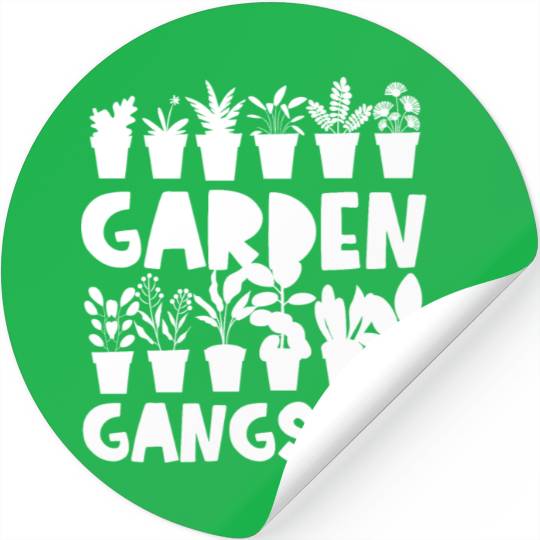 Garden Gangster Funny Gardening Plants Lover Stickers
