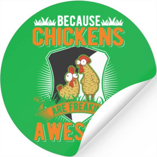 Chickens Farmer Chicken Coop Stickers