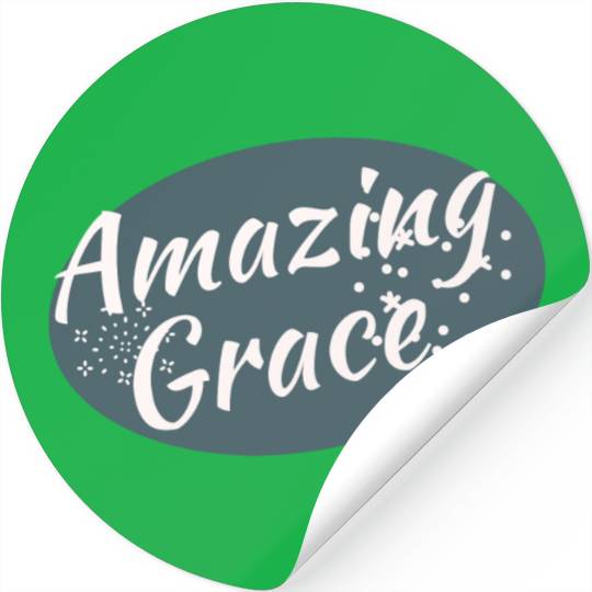 Amazing Grace Christian design Stickers