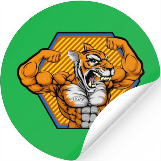Strong Tiger Stickers