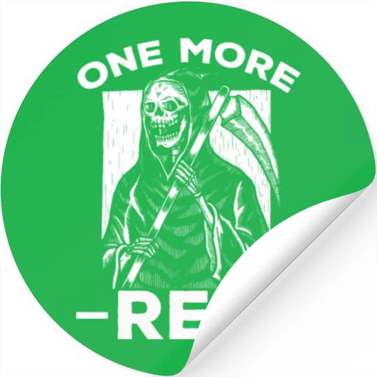 Grim Reaper Humor Weightlifting Gym Lover Stickers