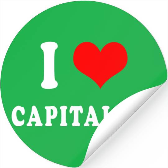I love capitalism Stickers