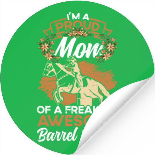 Barrel Racing Rodeo Equestrian Horse Barrel Racer Stickers