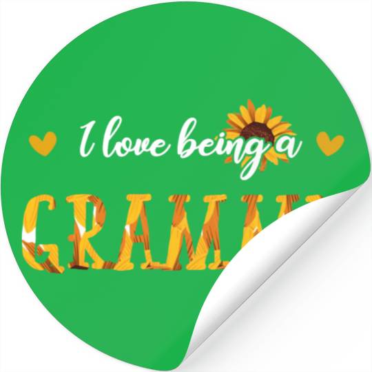 I Love Being A Grammy Floral Grandma Mothers Day Stickers
