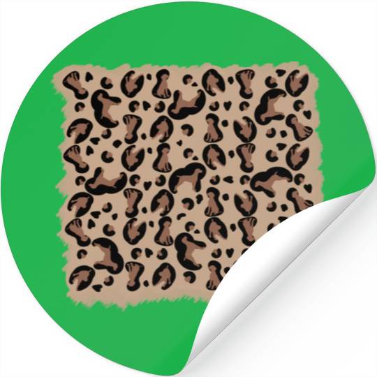 Vizsla leopard print stay Wild Stickers