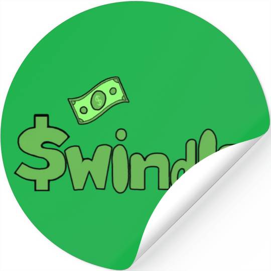 Swindle - Dark Green Color Merchandise Stickers