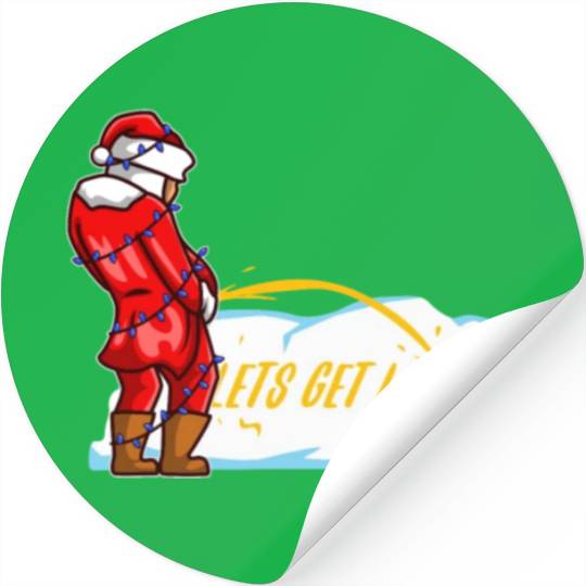 Lets get lit christmas Stickers
