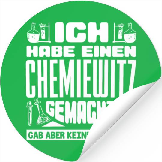 Chemistry Teacher, Chemistry Joke Stickers