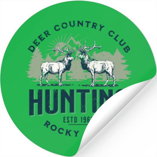 Deer country club Stickers