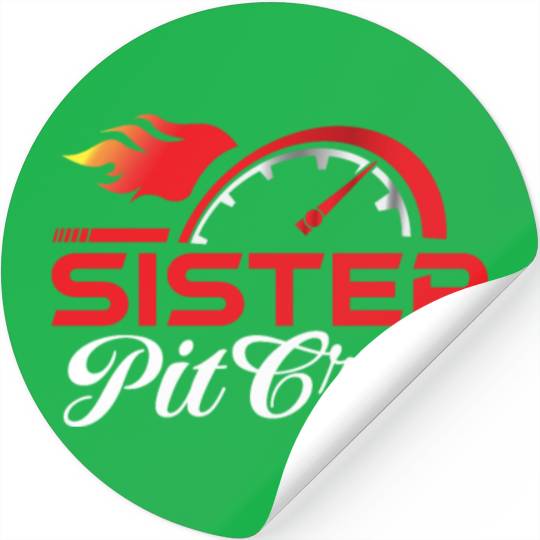 Sister Pit Crew Stickers