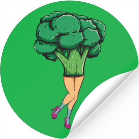 Broccoli Vintage Stickers