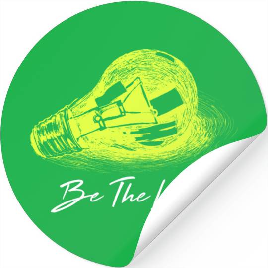 Be The Light Lamp Stickers
