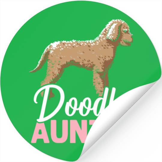 Doodle Auntie Goldendoodle Dog Lover Puppy Paw Stickers