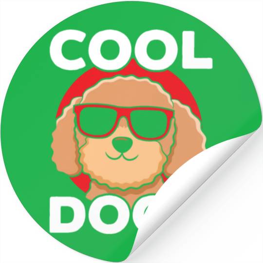Cool Dood Goldendoodle Doodle Dog Lover Puppy Paw Stickers