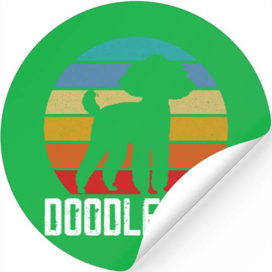 Doodle Dad Goldendoodle Dog Lover Puppy Paw Love Stickers