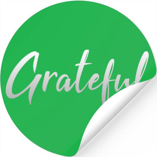 Grateful - Silver FINAL 1 Stickers