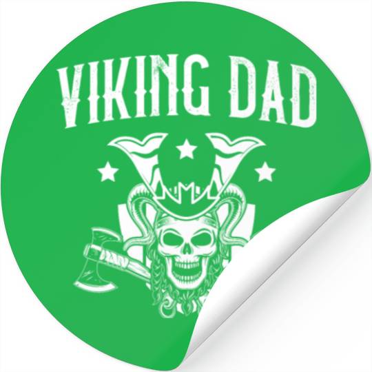 Viking Dad Pagan Scandinavian Berserker Norsemen Stickers