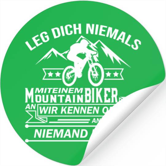 Mountain Biker Stickers