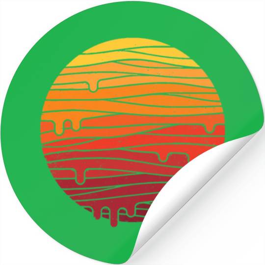 The Mountain Sun and Moon Stickers