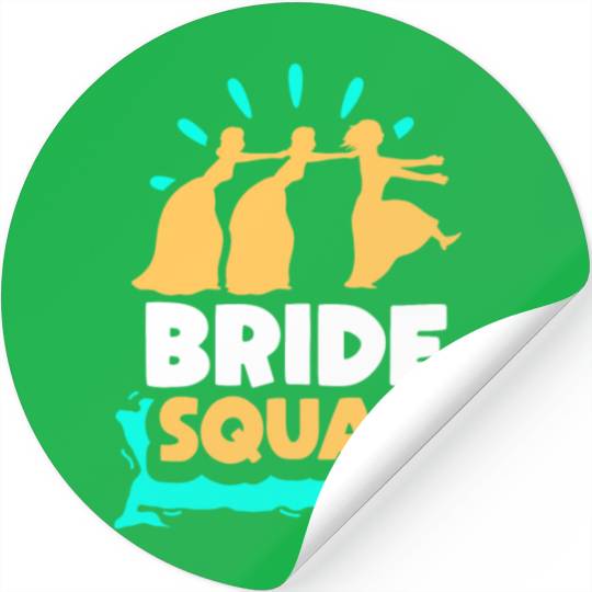 Bride Squad Wedding Bachelorette Party Cute Stickers