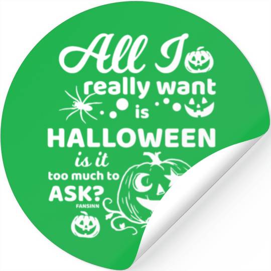 Jack o Lantern Halloween Pumpkin face Stickers