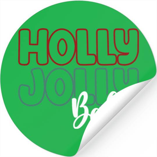 Holly jolly babe Stickers