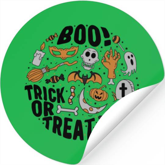 Halloween Costume Stickers, Trick Or Treat Witchy